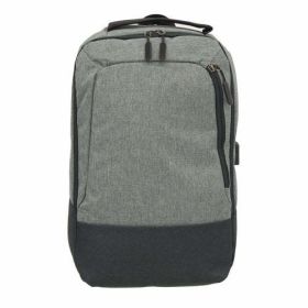 CLUB ROCHELIER STRUCTURED BACKPACK WITH USB (Color: grey)